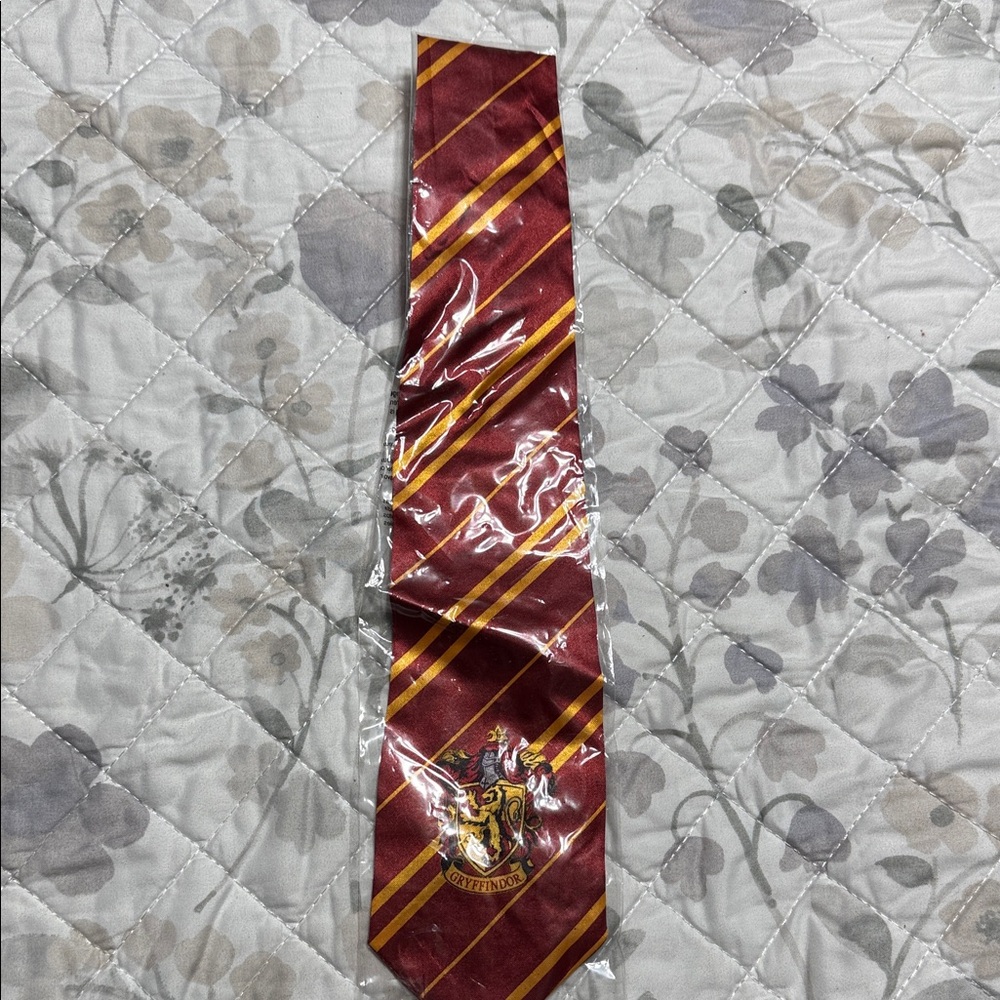 Gryffindor Maroon and Gold Striped Tie